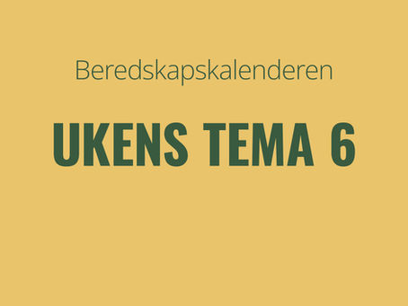 Ukens tema: Samberging