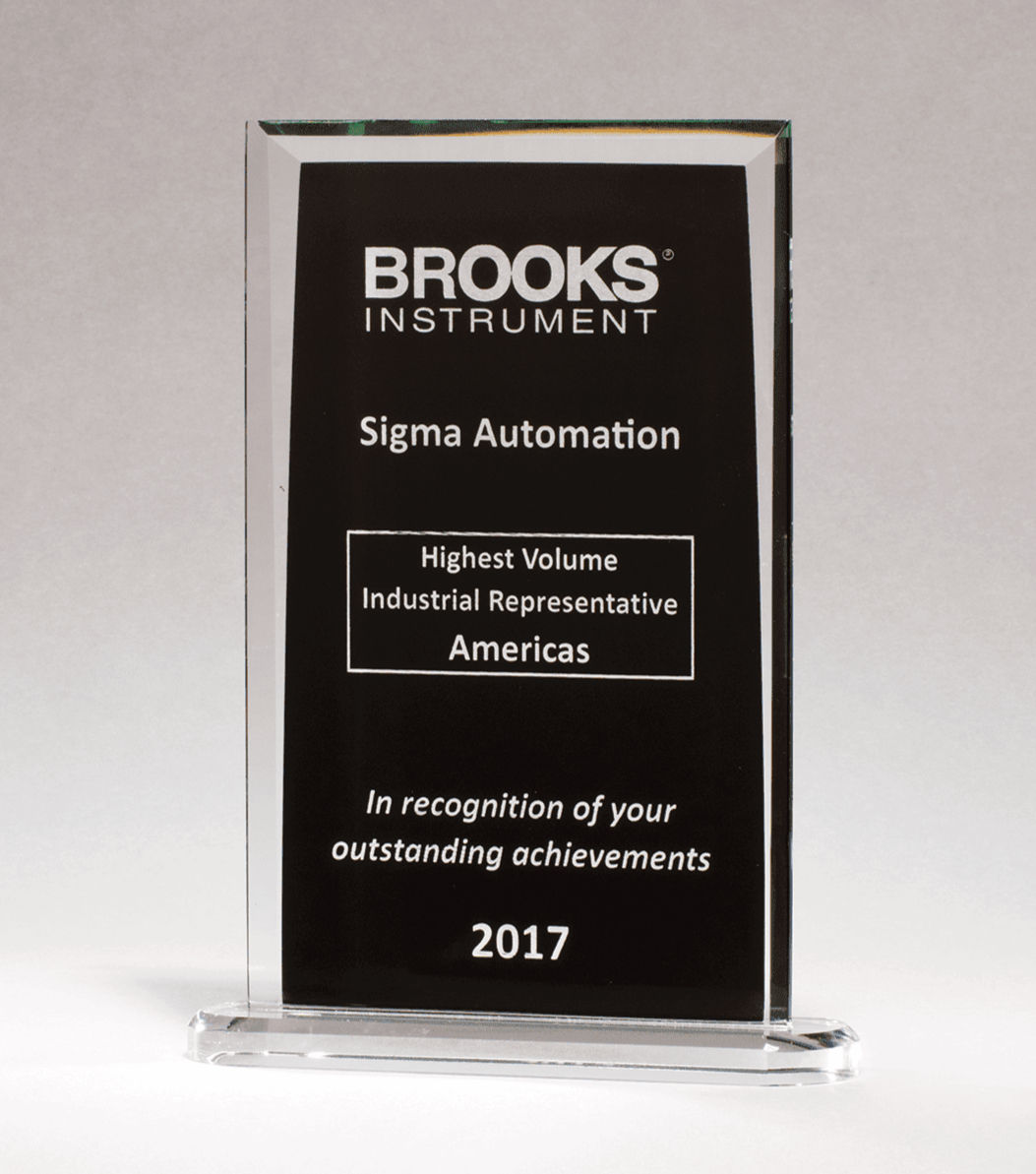 Black Center Rectangle Glass Award JG2935