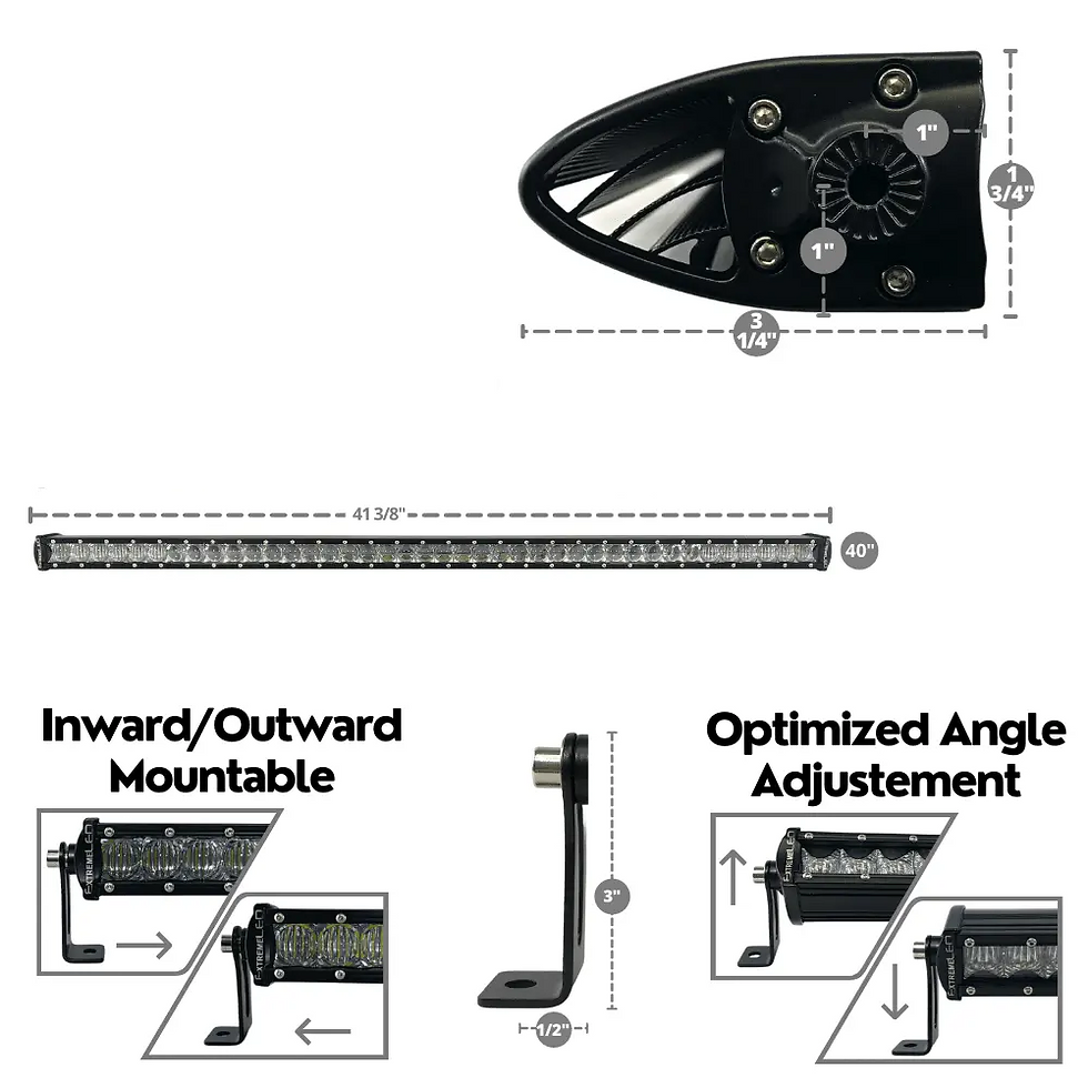 Thumbnail: 40" Extreme Single Row 200W Combo Beam LED Light Bar