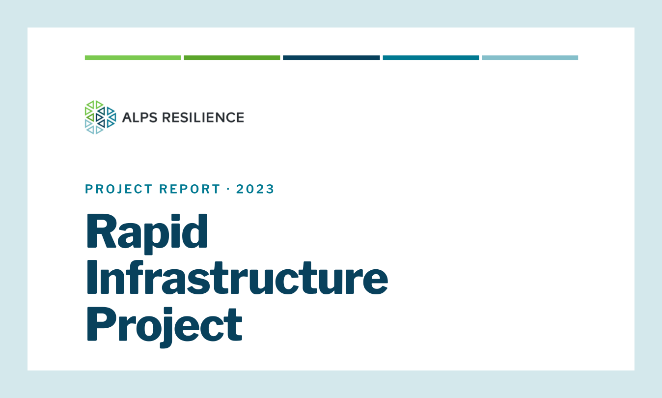 Cover of the ALPS Rapid Infrastructure Project report 2023
