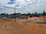 The completed Muxara Public Space in Pemba with pavilion, play equipment and solar lighting