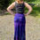 Thumbnail: S 650 Purple & Black Maxi Skirt