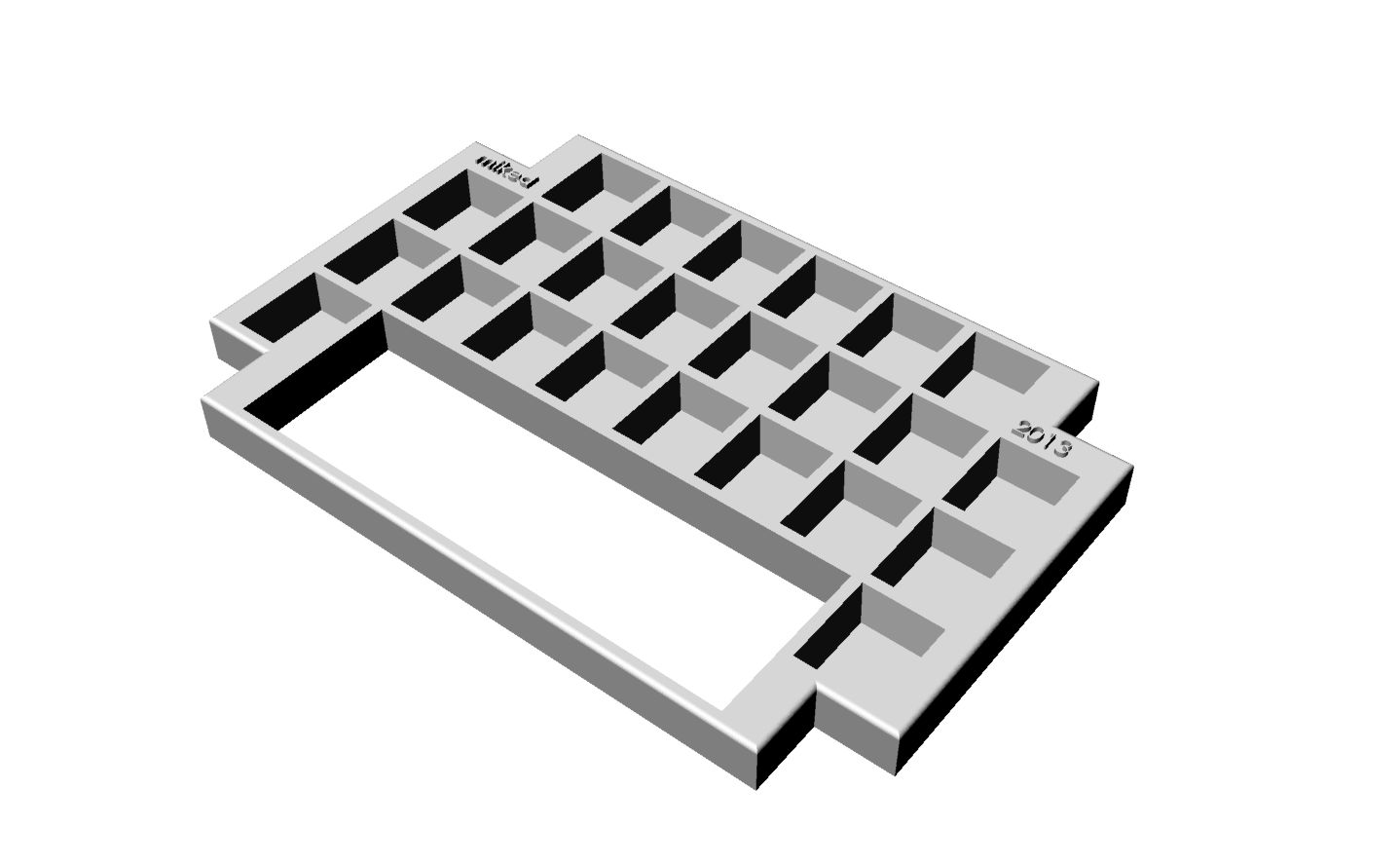 Digital 3D file of a watercolor palette (Large). Fits perfectly inside the Large