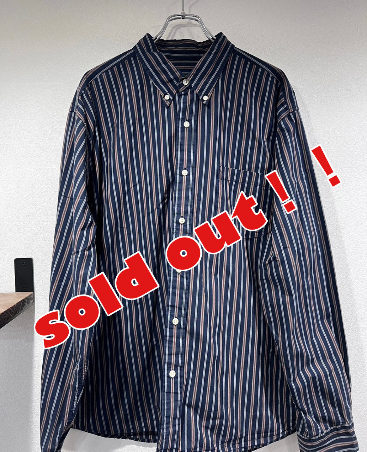 Eddie Bauer/ストライプシャツ