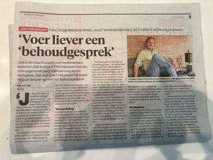 Evert in het AD: voer liever een "behoudgesprek"