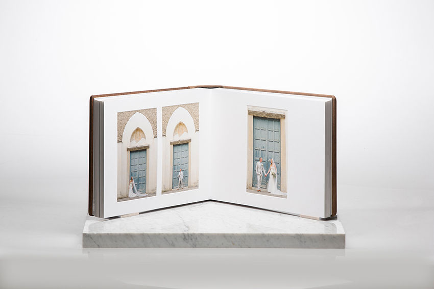 Professional photographs transformed into a custom album and wall artwork
