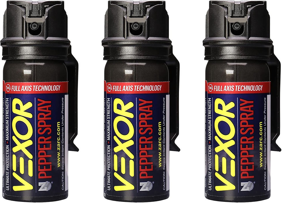 Thumbnail: Vexor Pepper Spray Full Axis with Belt Clip for Self Defense — Maximum Police