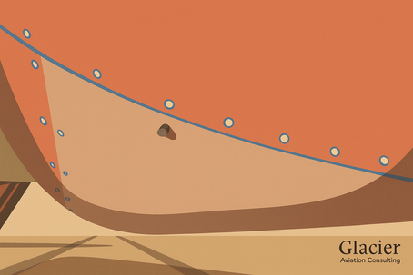 Digital illustration showing a close-up view of an aircraft panel with a loose fastener, highlighting a common inspection finding