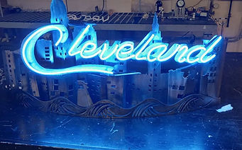 Neon Cleveland Sign