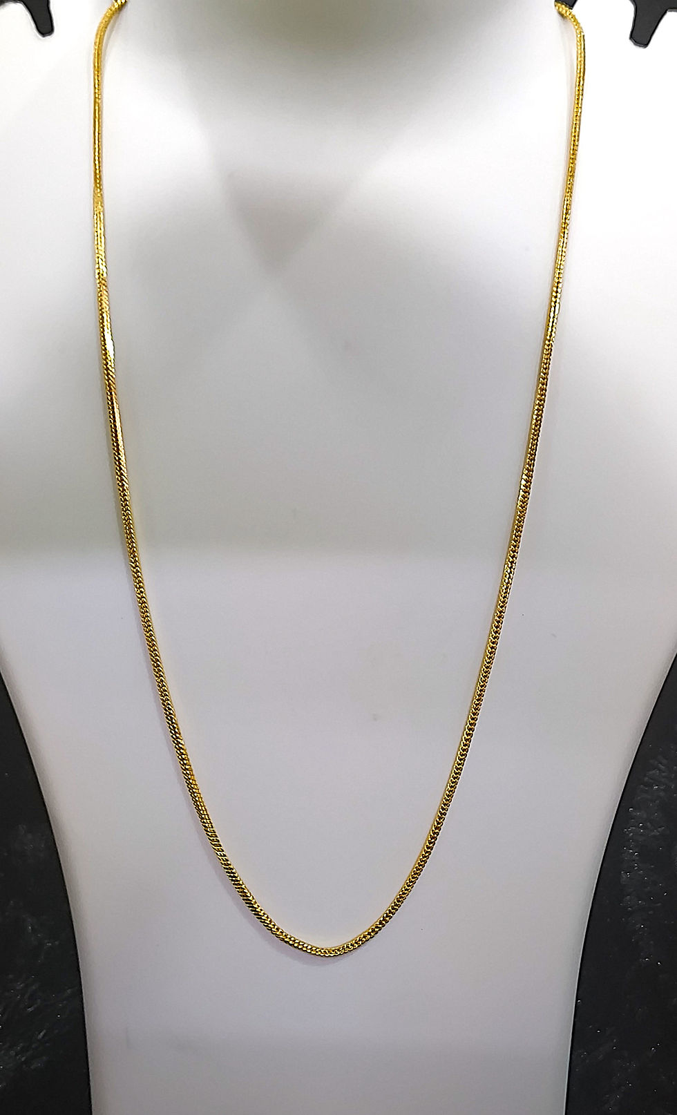 Thumbnail: Micro Gold Plated Snake Chain for Men and Women Smooth Flat Design Daily Wear Necklace Gift Jewelry
