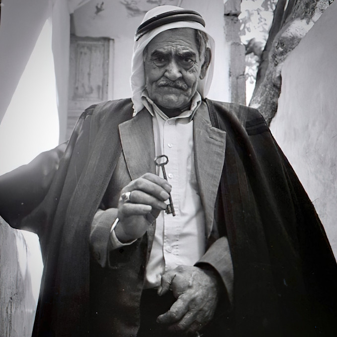 Ahmed Al Sherif refugee, Holds the Key to His 1948 Home in Historic Palestine