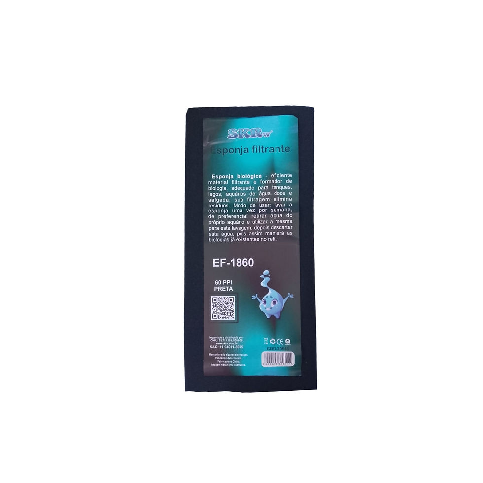 ESPONJA BIOLOGICA SKRw 100X15 60PPI PRETA