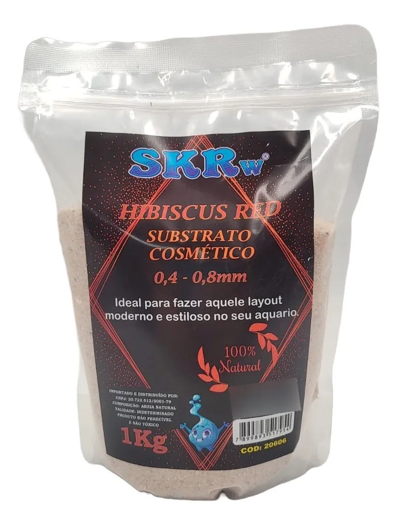 SKRw SUBST.COSMETICO HIBISCUS RED 0,4 A 0,8MM KL