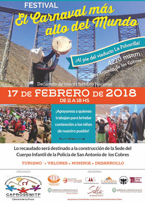 Se presentará hoy la segunda edición “Carnaval más Alto del Mundo”.