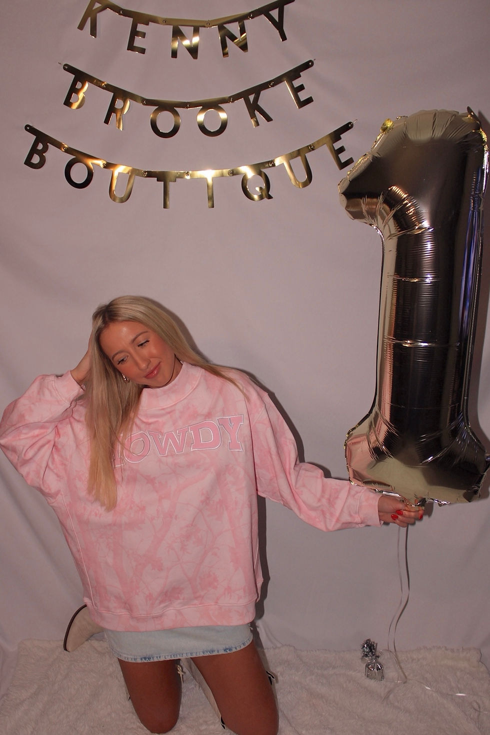 Thumbnail: Pink Camo Howdy Mock Neck