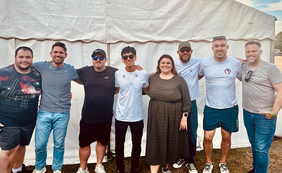 The Ibiza Band on Stage with Scouting for Girls