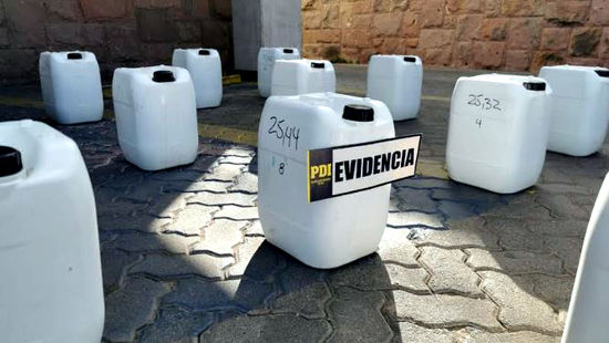 PDI Los Andes incautó 451 kilos de cocaína diluida
