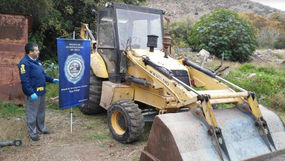 PDI San Felipe recuperó costosa retroexcavadora