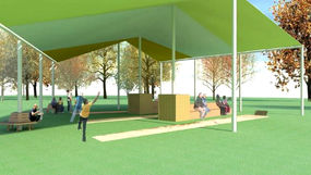 Se construirán modernas canchas para rayuela al interior del Parque Municipal de Putaendo