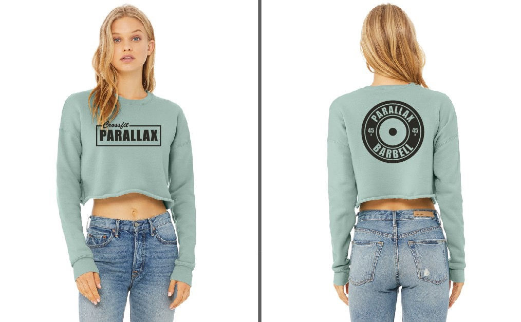 Bella Canvas womens cropped crew fleece