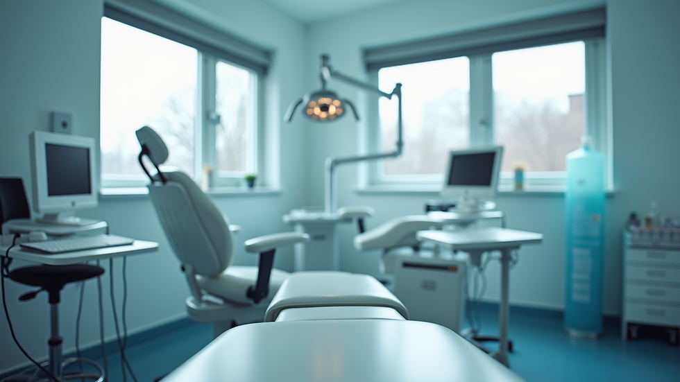 Eye-level view of a well-equipped treatment room