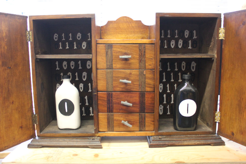 Dscreet Guilded Cabinet