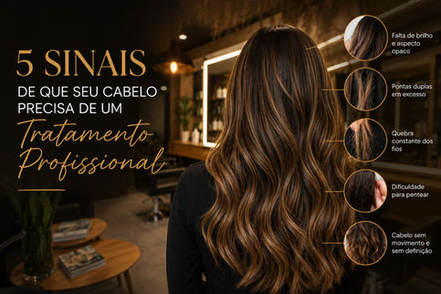 Muitas vezes, os cabelos dão sinais claros de que precisam de cuidados especializados, mas esses sinais acabam sendo ignorados até que os danos se tornem mais evidentes.
