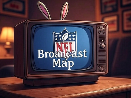 NFL Week 12 TV Broadcast Maps