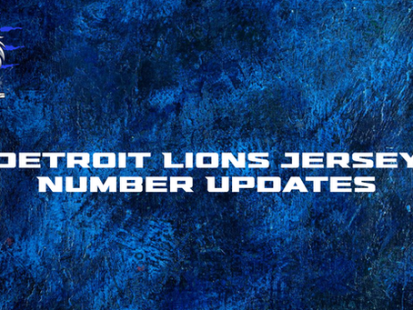 Updated Detroit Lions Jersey Numbers for 2026