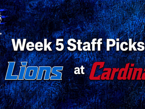 Week 5 Staff Predictions – Lions at Cardinals