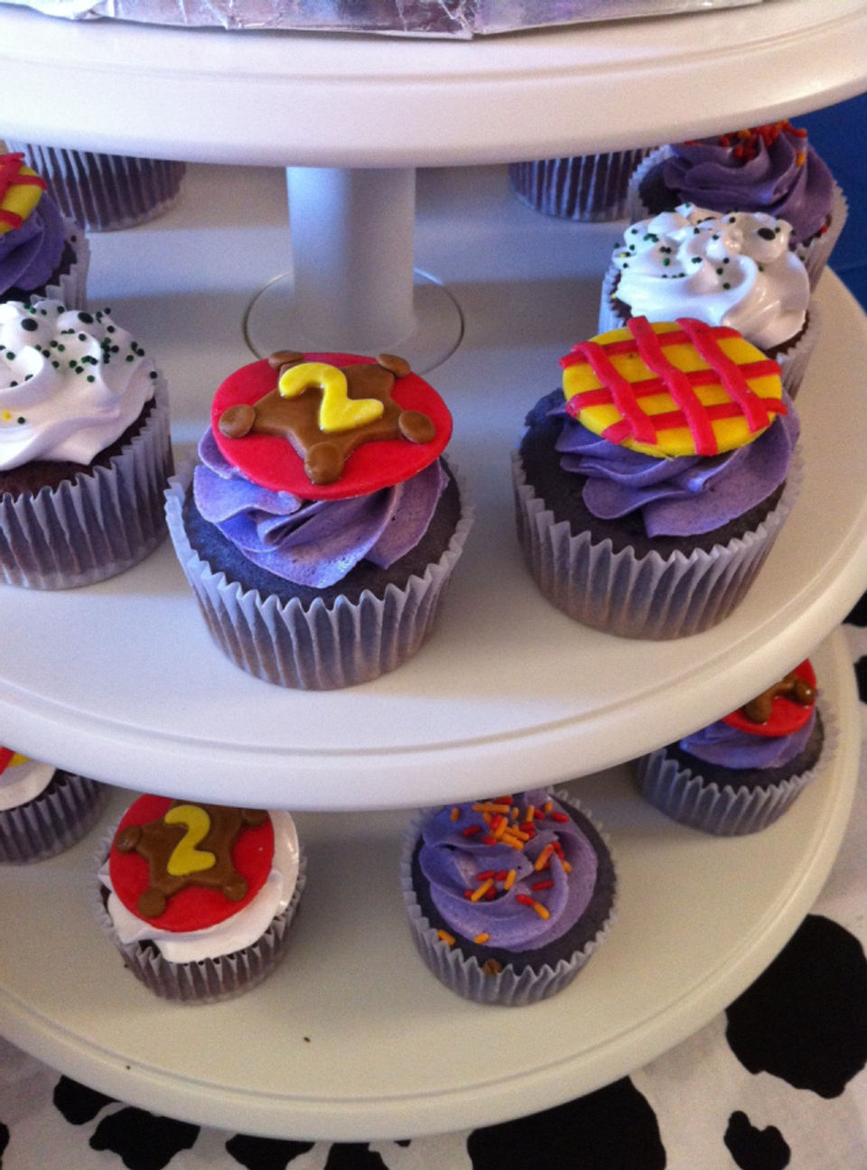 Ube-mango and s'mores cupcakes.