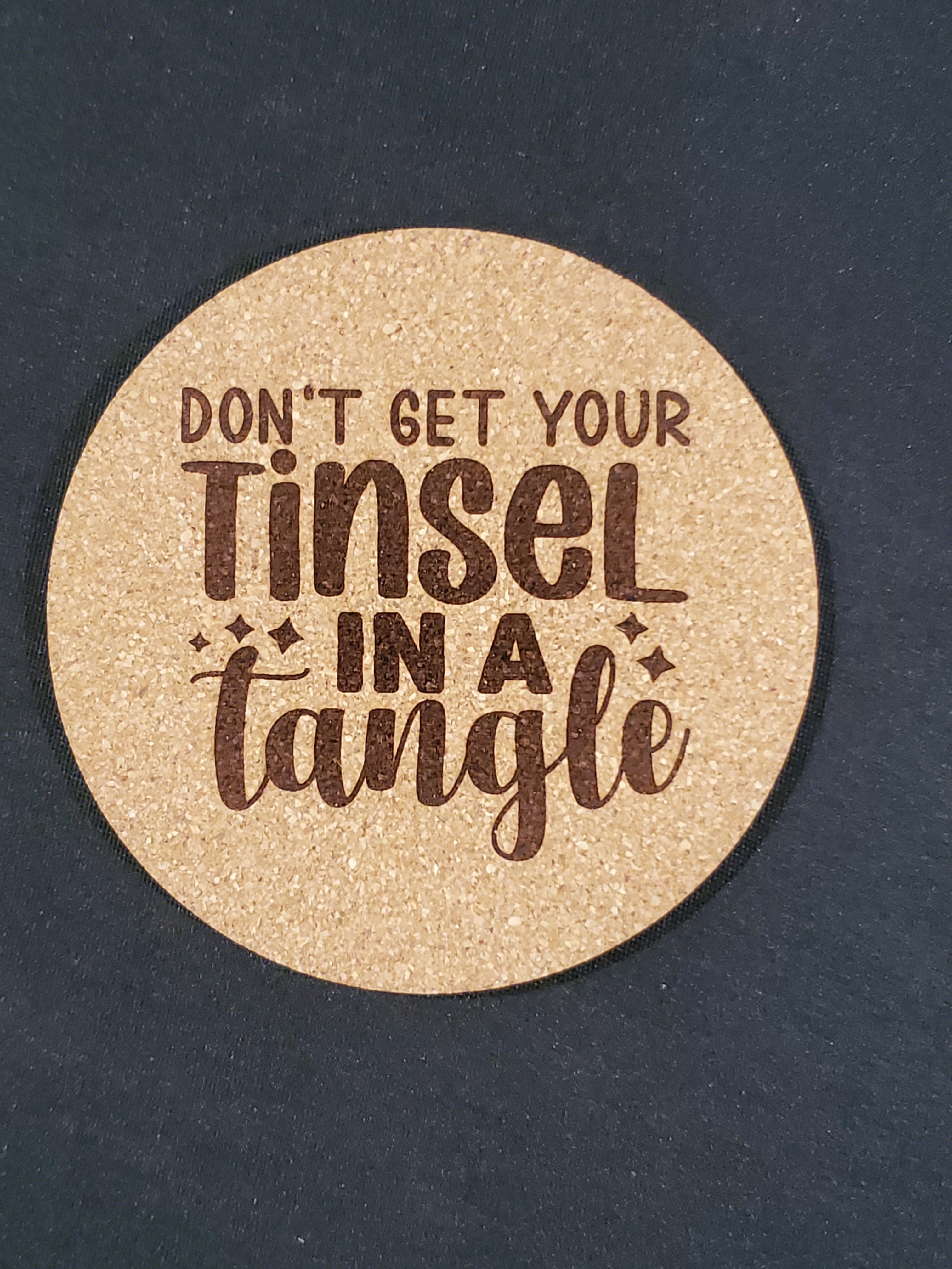 Don't get your tinsel in a tangle - Coaster