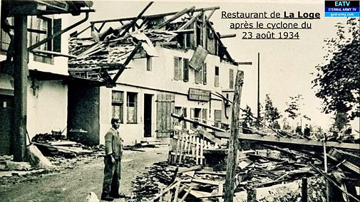 Restaurant de La Loge détruit par la tornade du 23 août 1934