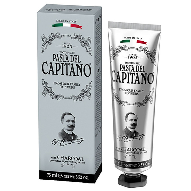Capitano Activated Charcoal Whitening Toothpaste, Toothpaste - 75ml