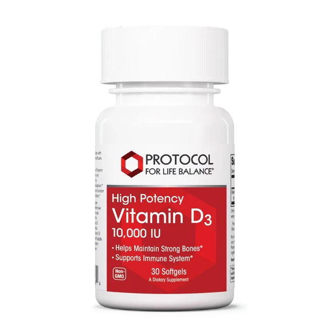 Vitamin D3 Protocol 10,000 IU, Capsules - 30 Count