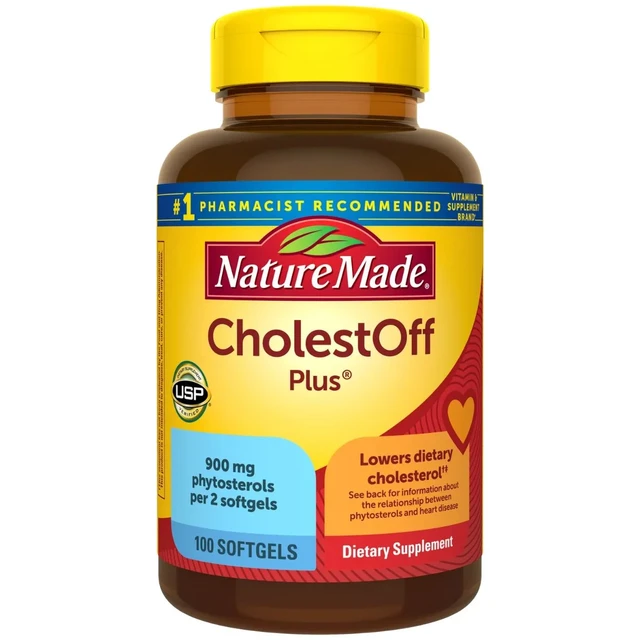 Nature Made CholestOff Plus, 900mg Phytosterols - 100 Softgels