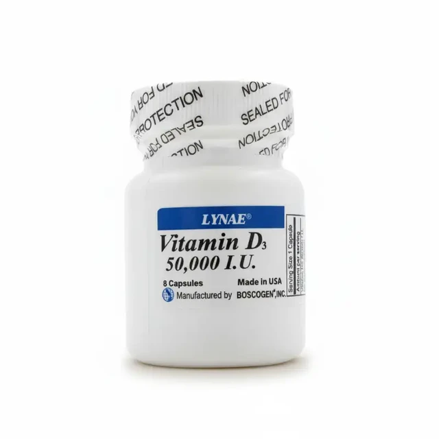 Lynae Vitamin D3 High-Potency Supplement, 50, 000 IU Capsules - 8 Capsules