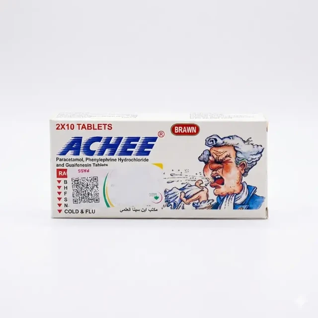 Brawn Achee tablet for colds and flu