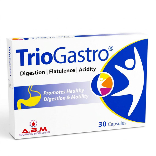 A.B.M TriGastro Digestive Health Support, Capsules - 30 Count