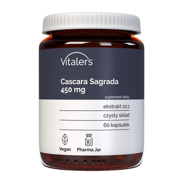 Vitaler's Cascara Sagrada for Natural Constipation Relief, Capsules - 60 Count