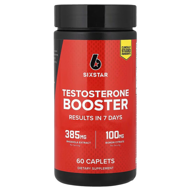 SixStar Testosterone Booster, Capsules - 60 Count