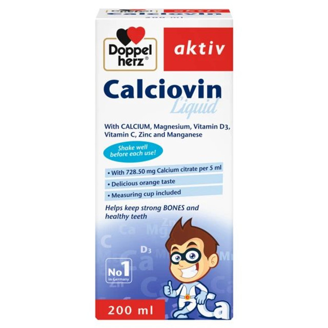 Doppelherz Calciovin Syrup, Vitamin & Mineral Supplement - 200ml