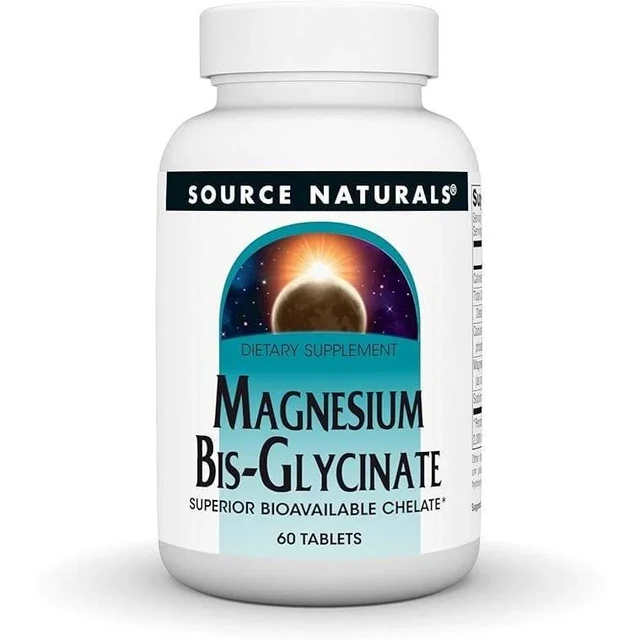 Source Naturals Magnesium Bisglycinate Supplement, 60 Tablets
