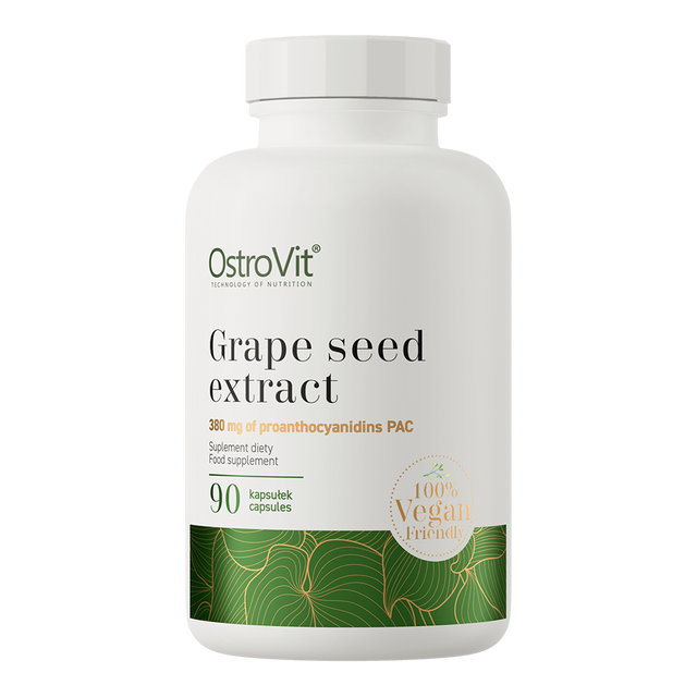 OstroVit Grape Seed Extract, Capsules - 90 Count