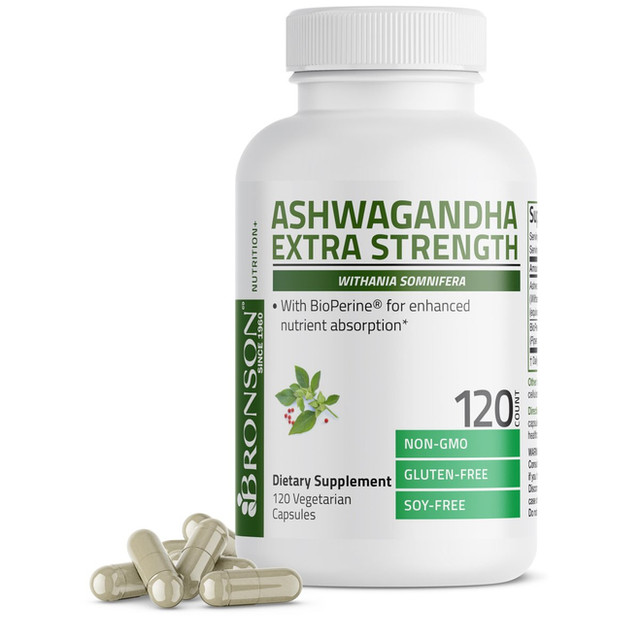 Bronson Ashwagandha Extra Strength, Capsules - 120 Count