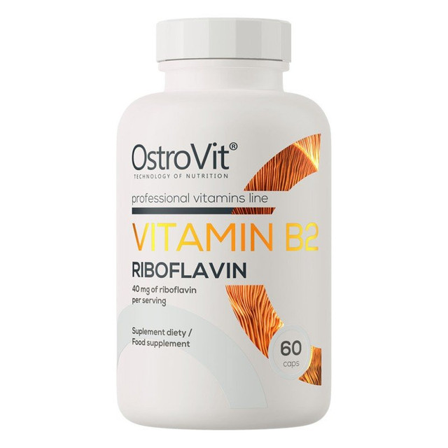 OstroVit Vitamin B2 Riboflavin, Capsules - 60 Count