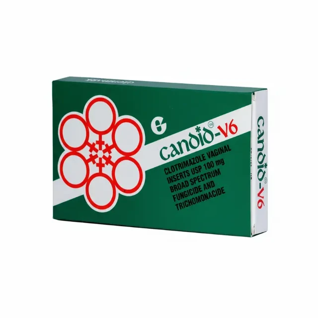 Candid-V6 Vaginal Inserts, Antifungal Treatment for Yeast Infections - 6 Inserts