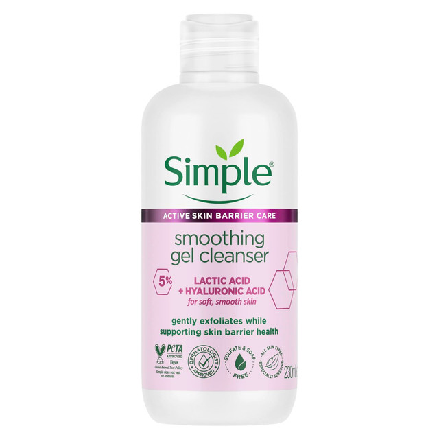 Simple Smoothing Gel Cleanser, Gentle Cleansing - 230ml