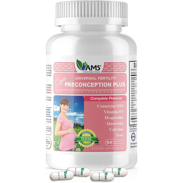 AMS Preconception Plus, Capsules - 90 Count