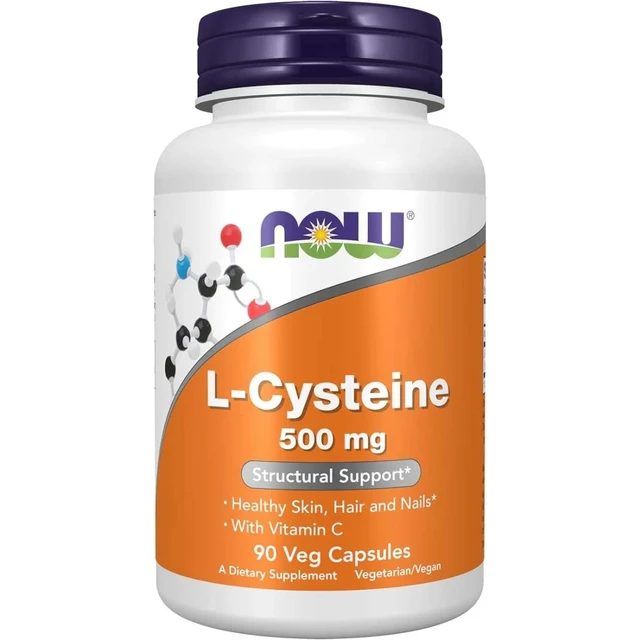 NOW L-Cystine, Vegetarian Capsules - 90 Count
